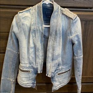 Guess Denim Jacket with Silver hardware